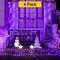 300 LED Window Curtain String Lights — 8 Modes, 12 Strands, Clear Cable